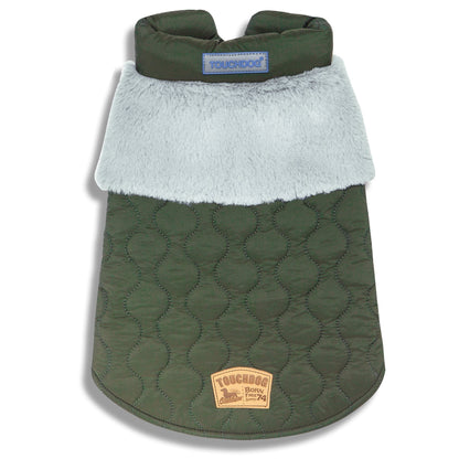 Touchdog 'Furrost-Bite' Fur & Fleece Dog Jacket