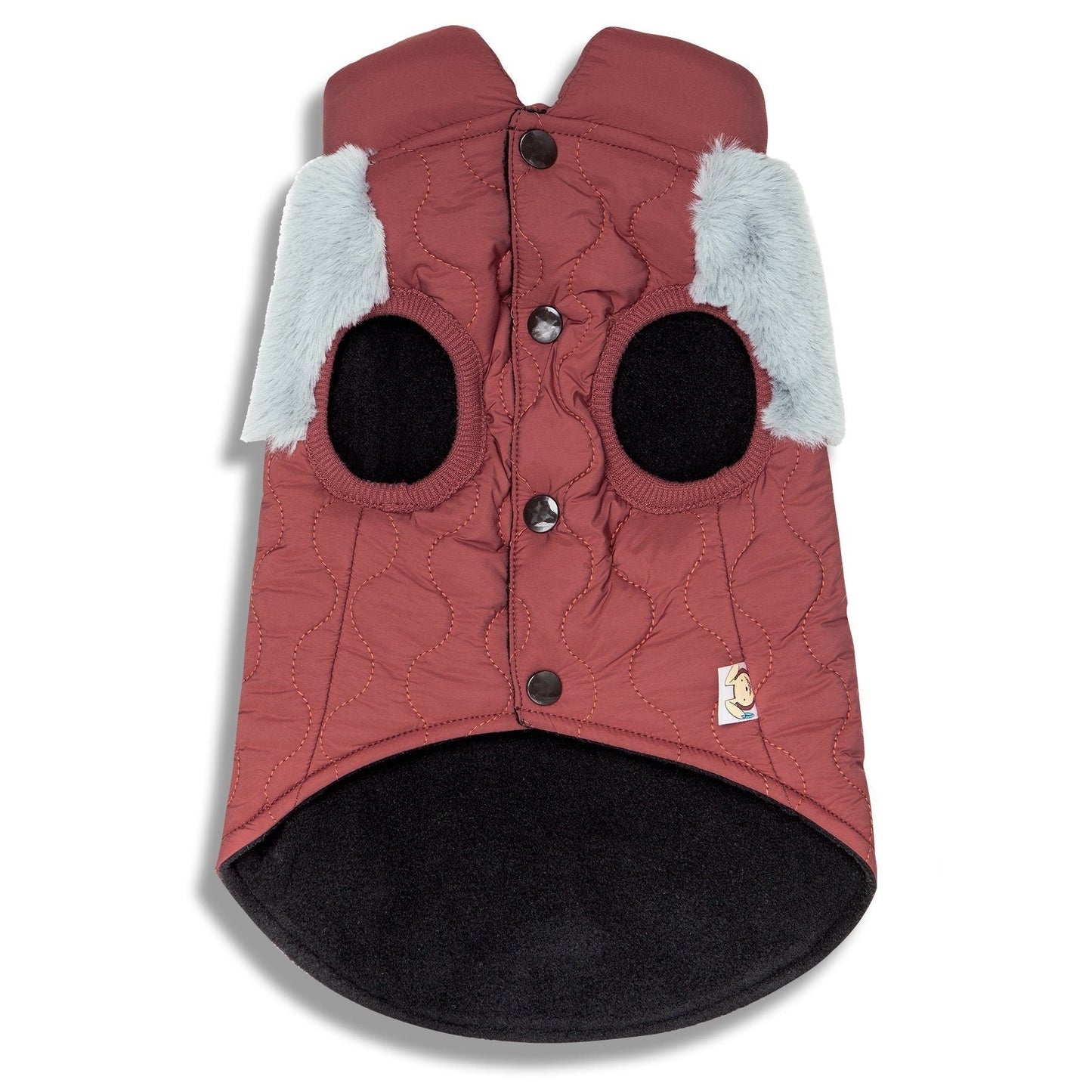 Touchdog 'Furrost-Bite' Fur & Fleece Dog Jacket