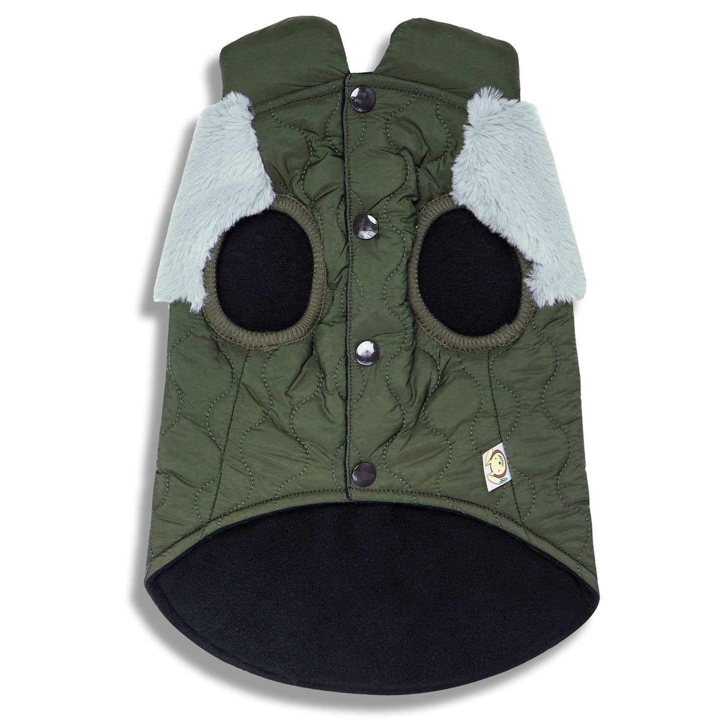 Touchdog 'Furrost-Bite' Fur & Fleece Dog Jacket
