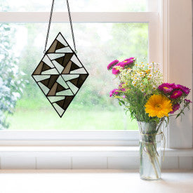 Tiffany-Style Lighting 14" Faron Stained Glass Window Panel