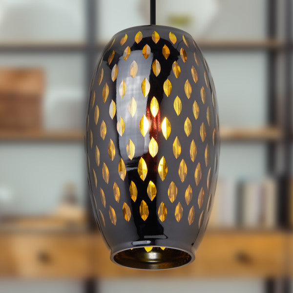 Tiffany-Style Lighting 6" Mira Glam Glass Globe Shade Pendant