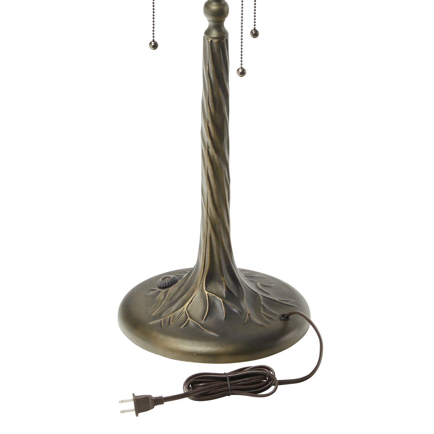 Tiffany-Style Lighting 31.75" Cherry Blossoms Stained Glass Table Lamp
