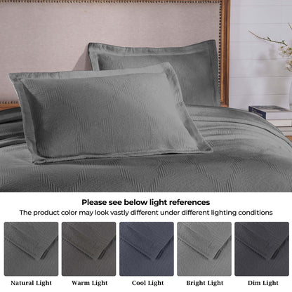 Superior "Victory" Cotton Jacquard 
Medallion Scroll Bedspread Set