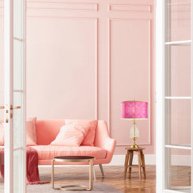 Tiffany-Style Lighting 30.5" Colette Drum Shade Geometric Glass Table Lamp