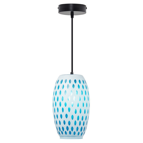 Tiffany-Style Lighting 6" Mira Glam Glass Globe Shade Pendant