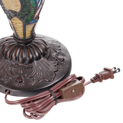 Tiffany-Style Lighting 24"H Margaret Double Lit Stained Glass Table Lamp