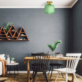 Tiffany-Style Lighting 10.25" William Green Globe Ceiling Light