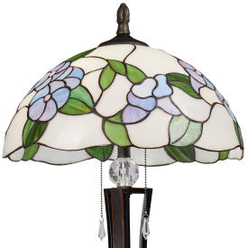 Tiffany-Style Lighting 24.75" Tula Bowl Shade Stained Glass Table Lamp