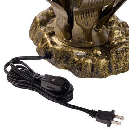 Tiffany-Style Lighting 20"H Hand Blown Glass 5 Calla Lily Uplight Accent Lamp