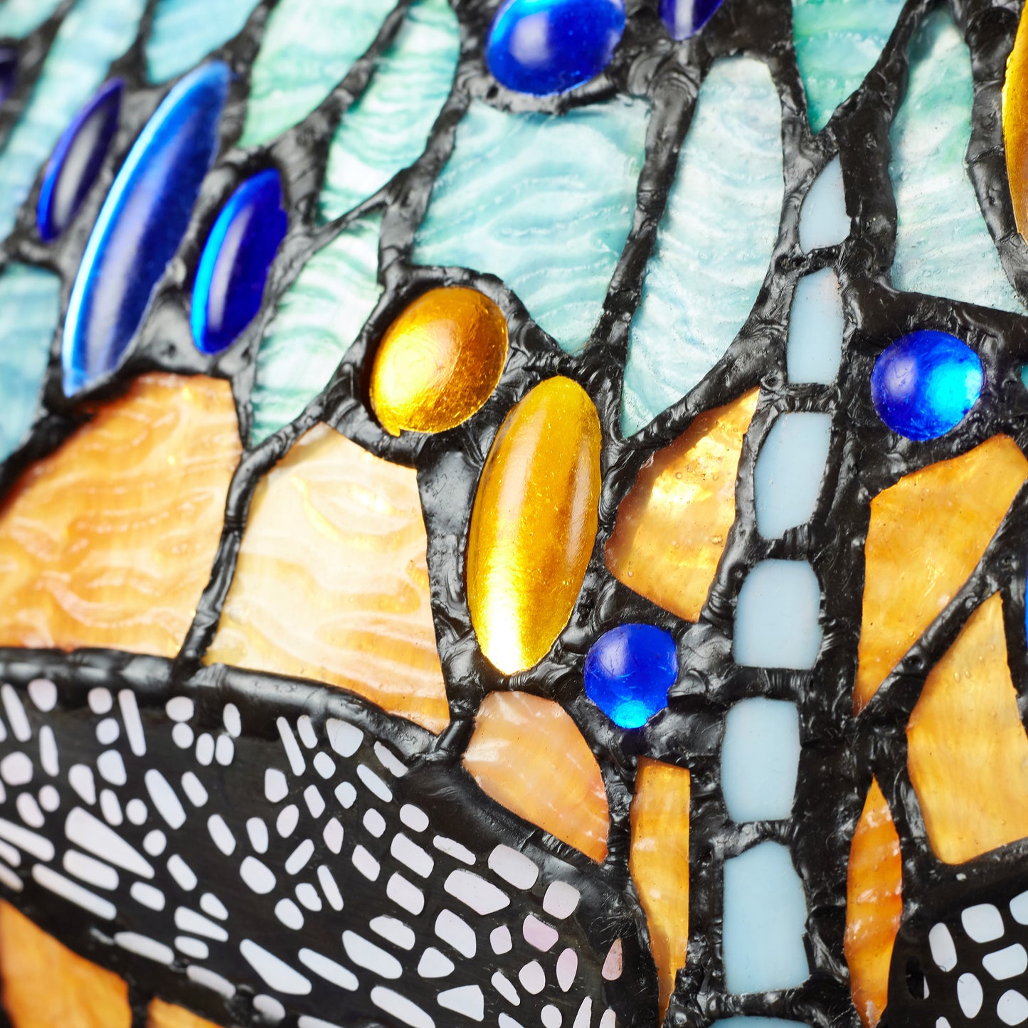 Tiffany-Style Lighting 35" Dragonfly Stained Glass Table Lamp