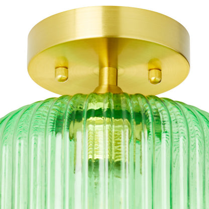 Tiffany-Style Lighting 10.25" William Green Globe Ceiling Light