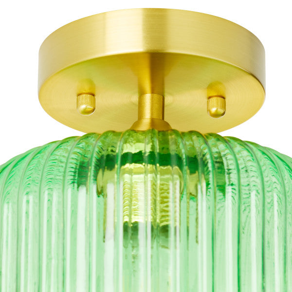 Tiffany-Style Lighting 10.25" William Green Globe Ceiling Light