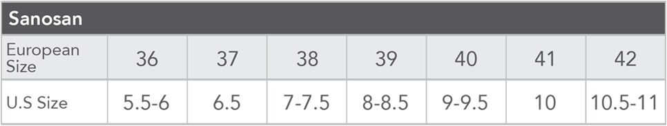 Jbu Size Chart