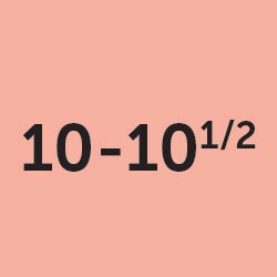 10 - 10½