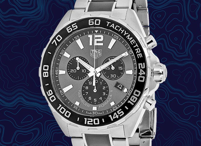 669-723 Tag Heuer Men's 45mm Formula 1 Swiss Made Quartz Chronograph Date Two-tone Bracelet Watch