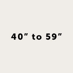 40 to 59 inches