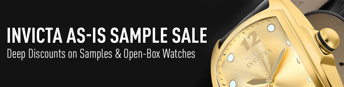 Invicta As-Is Sample Sale Deep Discounts on Samples & Open-Box Watches