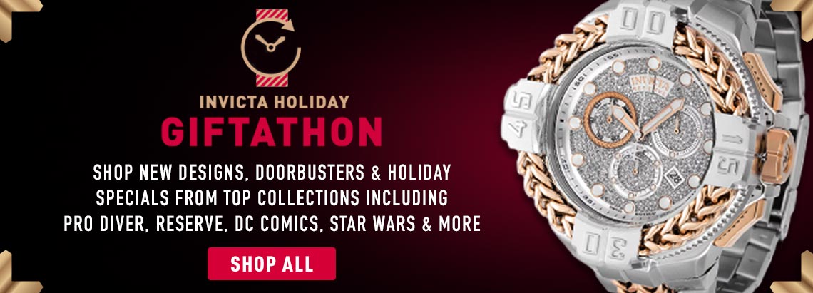 Shop New Designs, Doorbusters & Holiday Specials From Top Collections Including Pro Diver, Reserve, DC Comics, Star Wars & More | 693-285 Invicta Reserve Men's 60mm Gladiator Spartacus Swiss Quartz 1.63ctw Diamond Watch