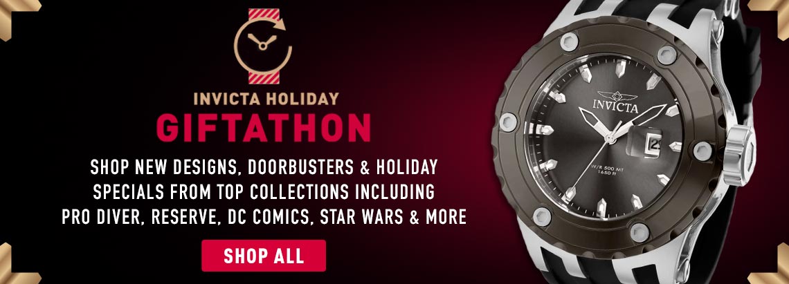 Shop New Designs, Doorbusters & Holiday Specials From Top Collections Including Pro Diver, Reserve, DC Comics, Star Wars & More | 695-801 INVICTA SPECIALTY SUBAQUA 52MM QUARTZ SILICONE STRAP WATCH