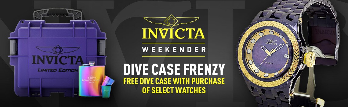 Weekender: Dive Case Frenzy Free Dive Case With Purchase of Select Watches | ft 695-784 + 914-373