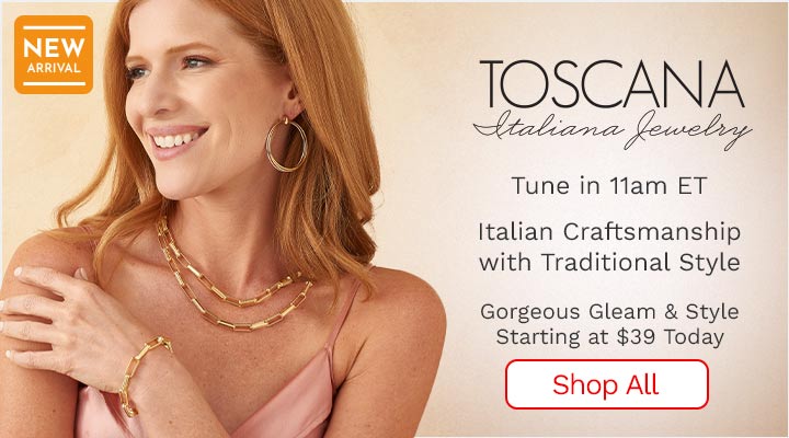 203-445 Toscana Italiana Choice of Size Forward-Facing Interlocked Hoop Earrings