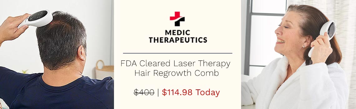 005-545 Medic Therapeutics FDA Cleared Laser Therapy Hair Regrowth Comb
