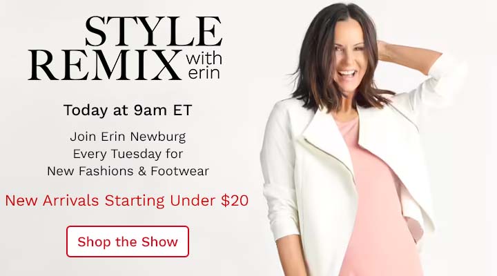 Join Erin Newburg Every Tuesday for New Fashions & Footwear - New Arrivals Starting Under $20