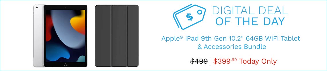 519-532 Apple® iPad 9th Gen 10.2 64GB WiFi Tablet & Accessories Bundle
