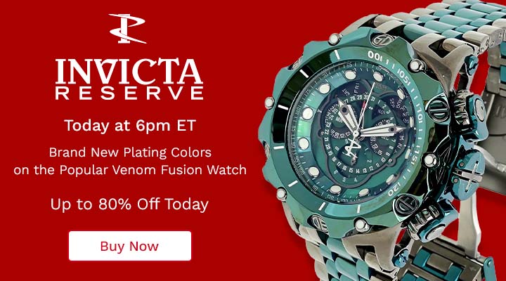 911-284 Invicta Reserve Venom Fusion Swiss Quartz Master Calendar Watch