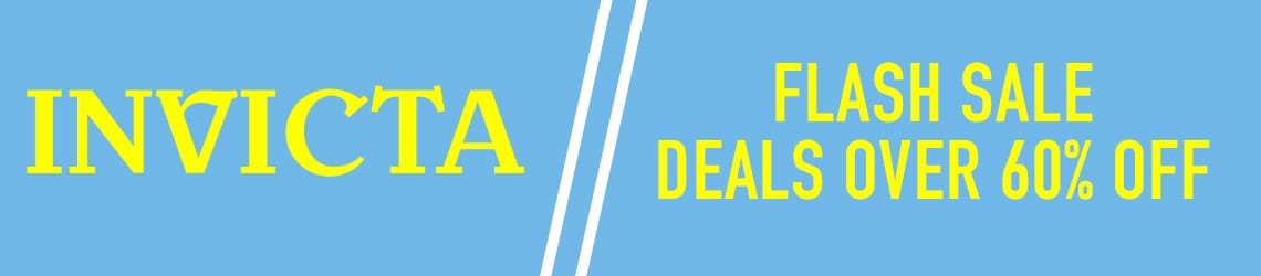 Invicta Flash Sale  Deals Over 60% Off