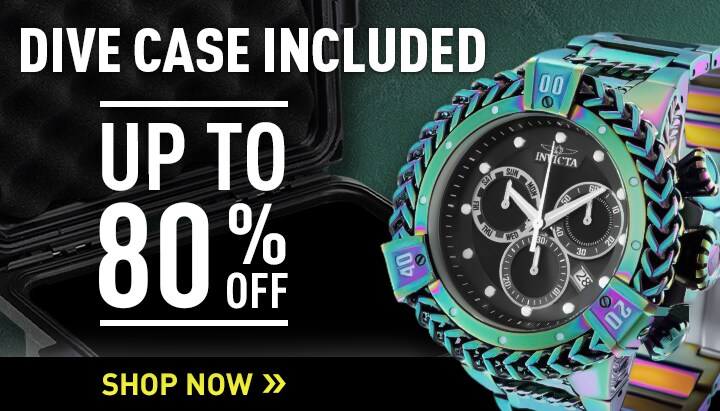 Dive Case Included Up to 80% Off | Invicta Bolt Herc 53mm Quartz Chronograph Watch w Accessories