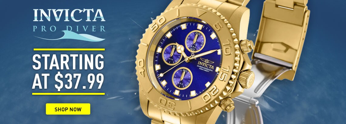 Invicta Pro Divers Starting at $37.99 | 916-178 Invicta Pro Diver 43mm Quartz Chronograph Bracelet Watch w 8DC