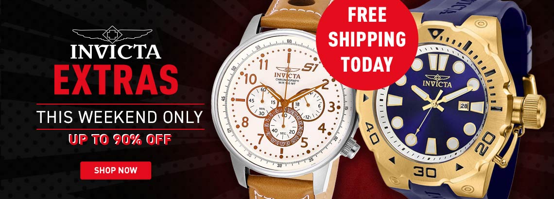 Invicta This Weekend Only: Up to 90% off Shop Now | Ft. 698-899 + 653-037