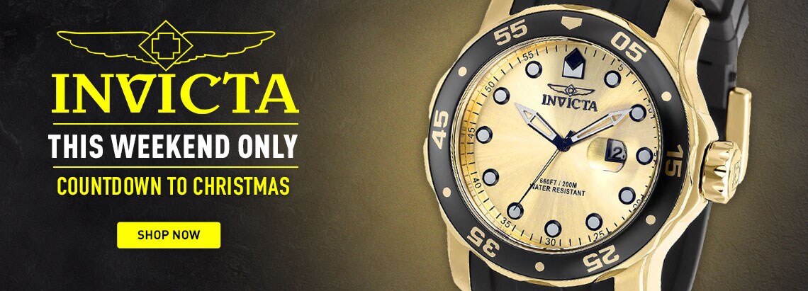 Invicta This Weekend Only: Countdown to Christmas | Ft. 914-102
