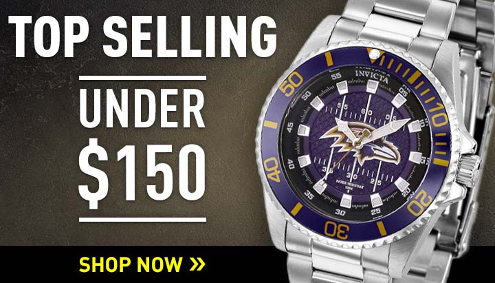 Top Selling Under $150 |696-220 Invicta NFL 38mm or 47mm Quartz Stainless Steel Bracelet Watch