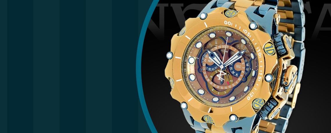 684-786 Invicta Reserve Men's 52mm Venom Fusion Swiss Quartz Master Calendar Bracelet Watch