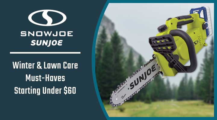 510-905 Sun Joe 24V-10CS 24-Volt iON+ Cordless Chainsaw Kit