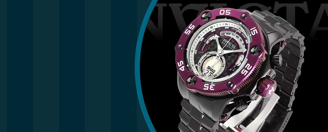 694-430 Invicta Shaq 52mm Excursion Fusion Swiss Quartz Diamond Watch