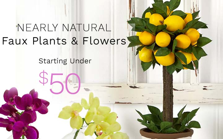 Nearly Natural  Bring the Outdoors in with Fabulous Faux Plants & Flowers
