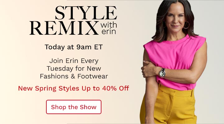 Style Remix, Today at 9am ET New Spring Styles Up to 40% Off