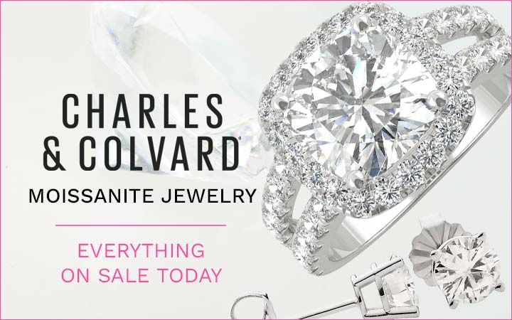 Charles & Colvard Moissanite Jewelry 177-606, 178-505