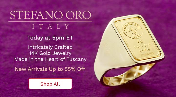 Stefano Today at 5pm ET,  Intricately Crafted 14K Gold Jewelry Made in the Heart of Tuscany 204-550