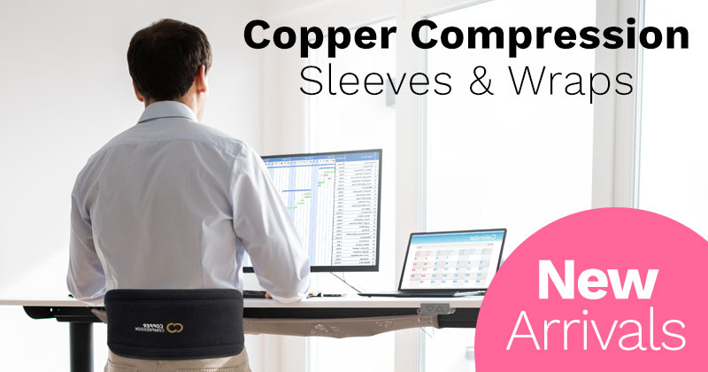 523-591 Copper Compression CopperVibe Back Wrap w Vibration & Heat